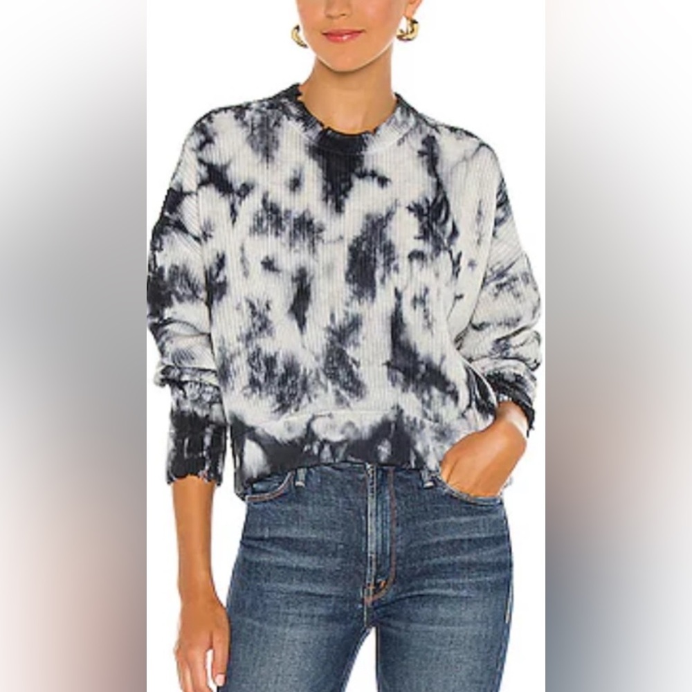 Pistola Blue Tie-Dye Crew Neck Sweater